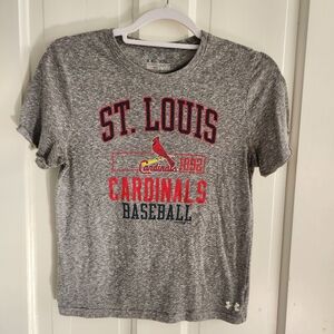 St Louis Cardinals Womens T-shirt Under Armor Heatgear M
